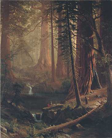 阿尔伯特·比尔斯塔特的《加州的巨大红木》