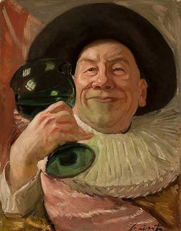 斯坦尼斯瓦夫·伦茨的弗兰斯·哈尔斯风格的自画像