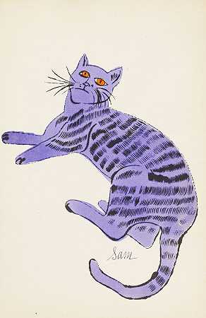 1954年，25只猫取名山姆和一只蓝猫。-安迪·沃霍尔。