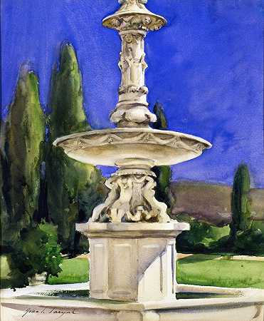 约翰·辛格·萨金特《意大利的大理石喷泉》