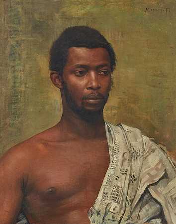 弗朗茨·冯·马施的《非洲男子肖像》