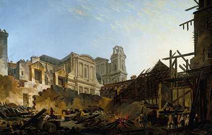 1762年3月16日至17日夜间大火后的圣日耳曼博览会