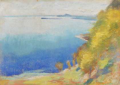 加尔达湖（加尔多），1900年。-小号Ury