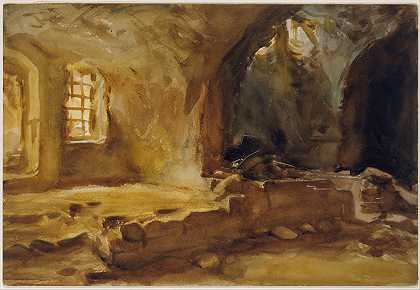 约翰·辛格·萨金特的《被摧毁的酒窖》