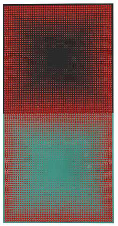 黑色上的红色方块，1965年。-阿尔米尔·达席尔瓦·马维尼耶