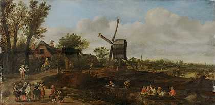 《荷兰风景》，作者：Jan van Goyen