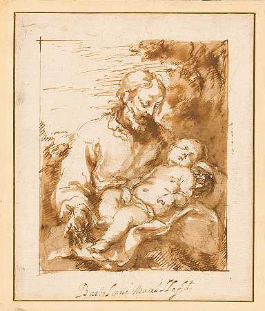 巴托洛梅·埃斯特班·穆里略的《圣约瑟与沉睡的基督孩子》