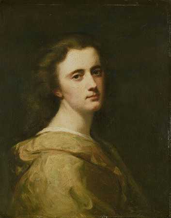 约翰·格奥尔格·施瓦茨（Johann Georg Schwartze）16岁时艺术家的女儿泰瑞斯·施瓦茨的肖像