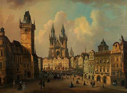 费迪南德·勒皮的《布拉格老城广场》