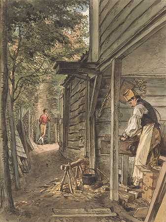 威廉·亨利·亨特的《芒罗博士的工作木匠》