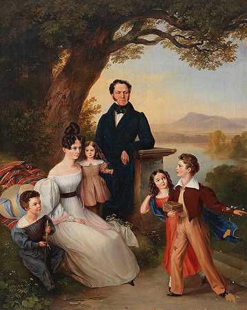 约翰·费施巴赫的《塞里尼男爵及其家人》