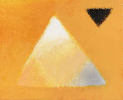 光中的金字塔（彩色星座），1994年。-海因茨·马克