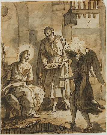 安东·拉斐尔·蒙斯的《圣彼得探望监狱中的圣阿加莎并治愈她的伤口》