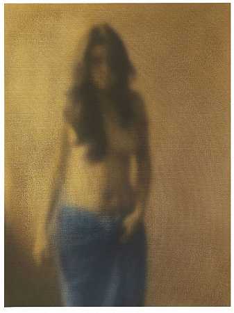 蓝布裸体，2012年。-尼古拉·马卡洛夫