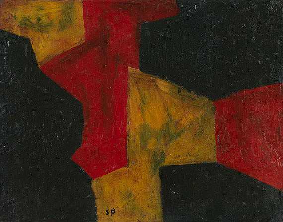 抽象绘画抽象，1962年。-谢尔盖·波利雅科夫