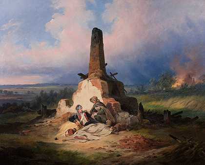 《1831年受伤的乌兰》作者：January Suchodolski