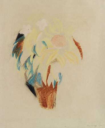 花盆（大），1913年。-奥古斯特·麦克