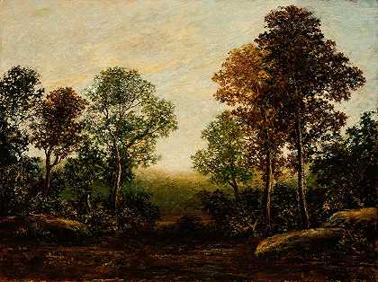 拉尔夫·阿尔伯特·布莱克洛克的《树木风景》