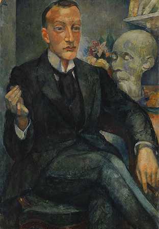 马尔特·瓦格纳博士的肖像，1920年。-安妮塔·雷