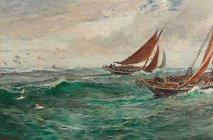 查尔斯·纳皮尔·海米的《拖网渔船的轨迹》