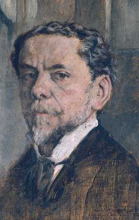“查尔斯·考特里的自画像（1846-1897），查尔斯·让·路易斯·考特里的雕刻家