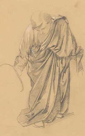 Józef Simmler的《纠缠》画中圣约翰人物的研究