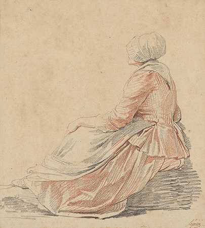 尼古拉斯·伯纳德·莱皮西的《侧面坐着的女人》