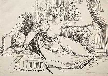 亨利·福塞利的《沙发上的女人》