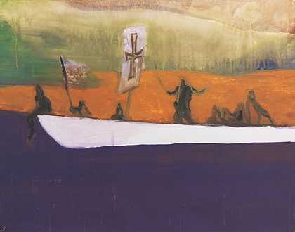 无题（独木舟），2008年。-彼得·多伊格