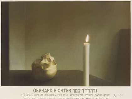蜡烛骷髅，1995年。-格哈德·里希特