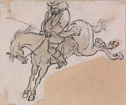 保罗·桑德比的《骑马的壮汉》