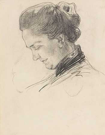 《肖像夫人》，1902年。-亚瑟·伊利斯