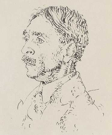 保罗·瓦莱里三世肖像，1920年。-巴勃罗·毕加索