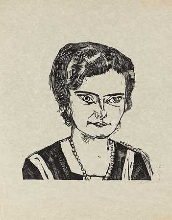 肖像夫人H.M.（奈拉），1923年。-马克斯·贝克曼