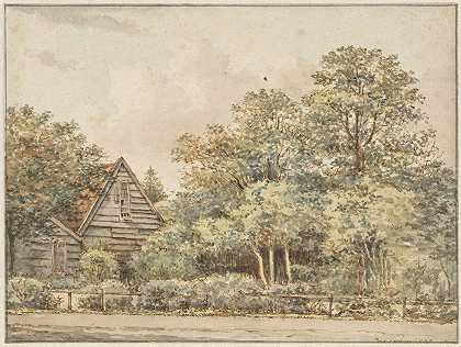 Pieter Ernst Hendrik Praetorius《树木繁茂的房子》