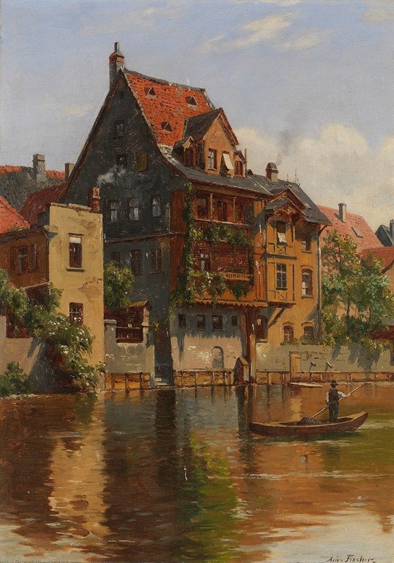 奥古斯特·费舍尔的《纽伦堡景色》