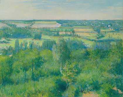“Yerres山谷由Gustave Caillebotte创作