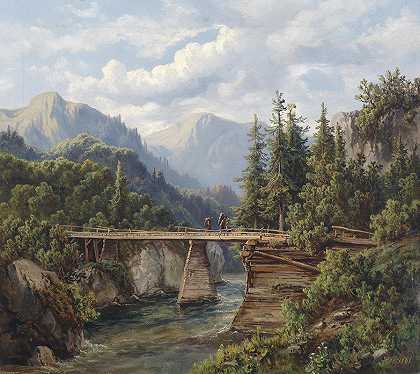 埃德蒙·霍德《山涧上的木桥》