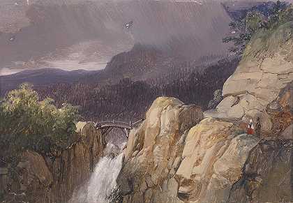 约翰（乔瓦尼）瓦罗内的《穿越瀑布》