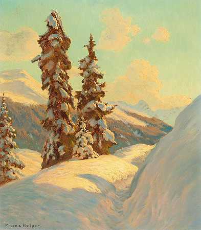 弗朗茨·霍尔珀的《沙扎尔山上的云杉》