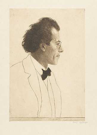 作曲家古斯塔夫·马勒，1902年。-奥立克