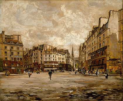 艾曼纽尔·兰赛尔的《莫伯特广场》