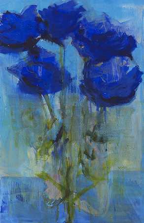 蓝玫瑰，1999年。-赖纳·费廷