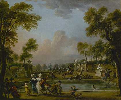 1789年7月12日，让-巴蒂斯特·拉勒曼在杜伊勒里花园里的兰贝斯王子的职位