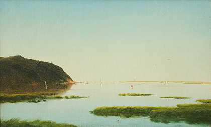 约翰·弗雷德里克·肯塞特《新泽西州什鲁斯伯里河景色》