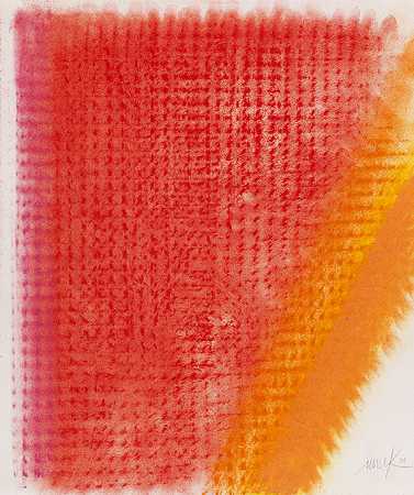 彩色（橙红色），2006年。-海因茨·马克