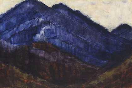 蓝山，1912年。-克里斯蒂安·罗尔夫斯