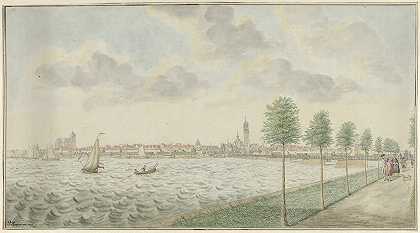 Pieter Remmers从河边看Kampen