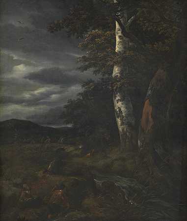 雅各布·范·鲁伊斯代尔的《狩猎风景》