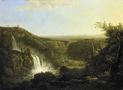 科内利斯·阿波斯托的《阿尼奥山谷与Tivoli瀑布》